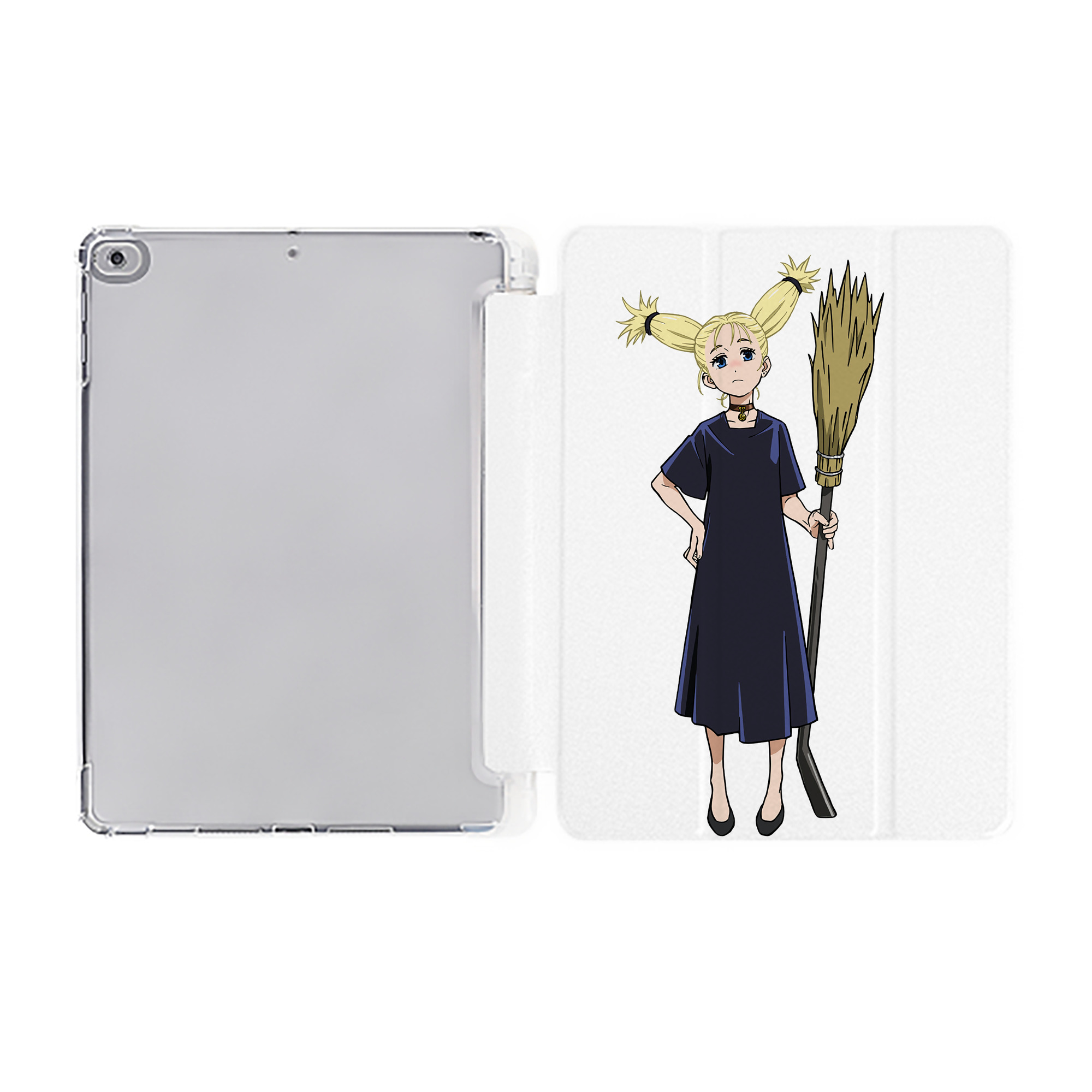 （画像用） 呪術廻戦 Jujutsu Kaisen IPad ケース ペン収納付き 三つ折りスタンド PUレザー×シリコン 対応機種9.5/10.5/10.9インチ